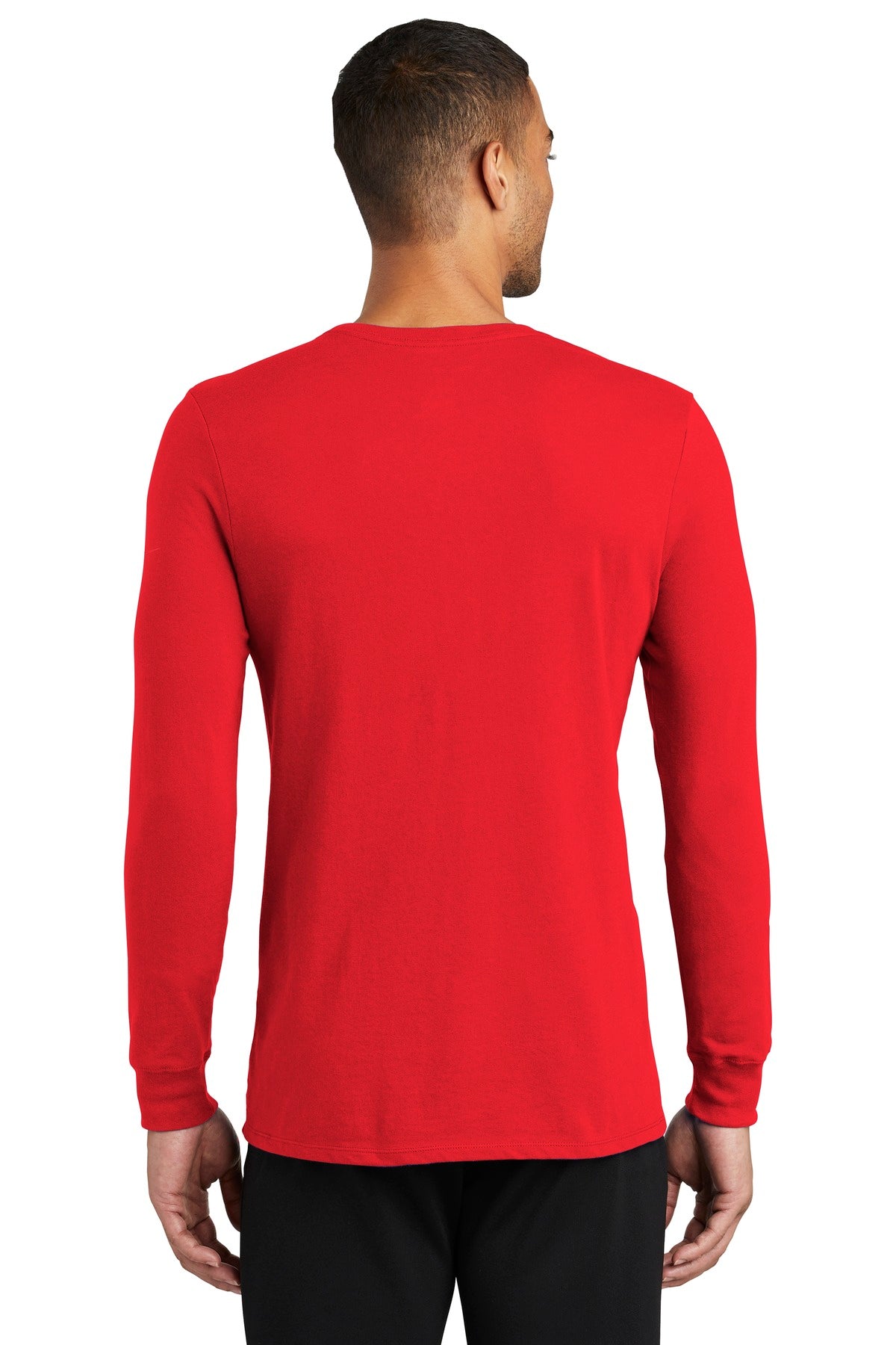 Nike Men's Dri-FIT Cotton/Poly Long Sleeve Tee Shirt. NKBQ5230 Corporate Apparel Shirts & Tops