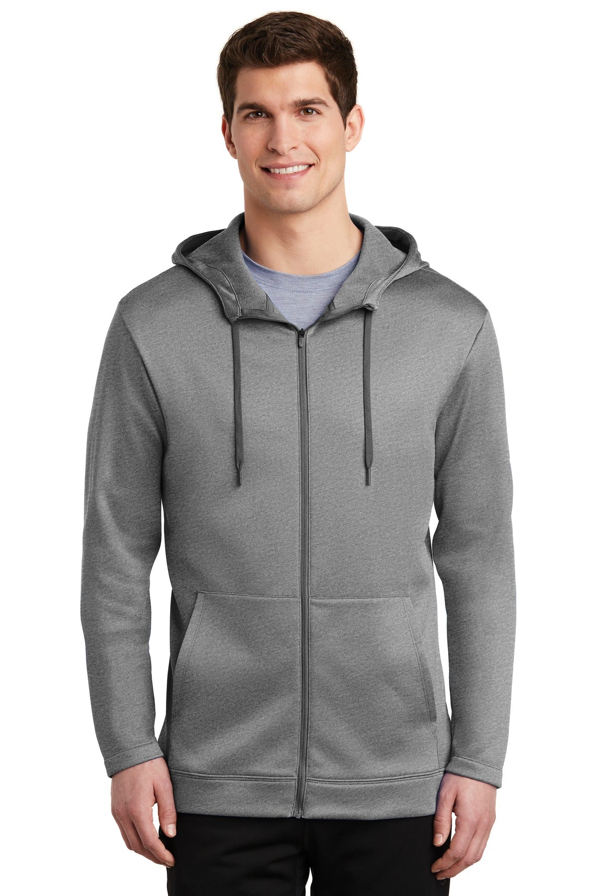 Nike Men's Therma-FIT Full-Zip Fleece Hoodie. NKAH6259 Corporate Apparel Sweatshirts & Fleece