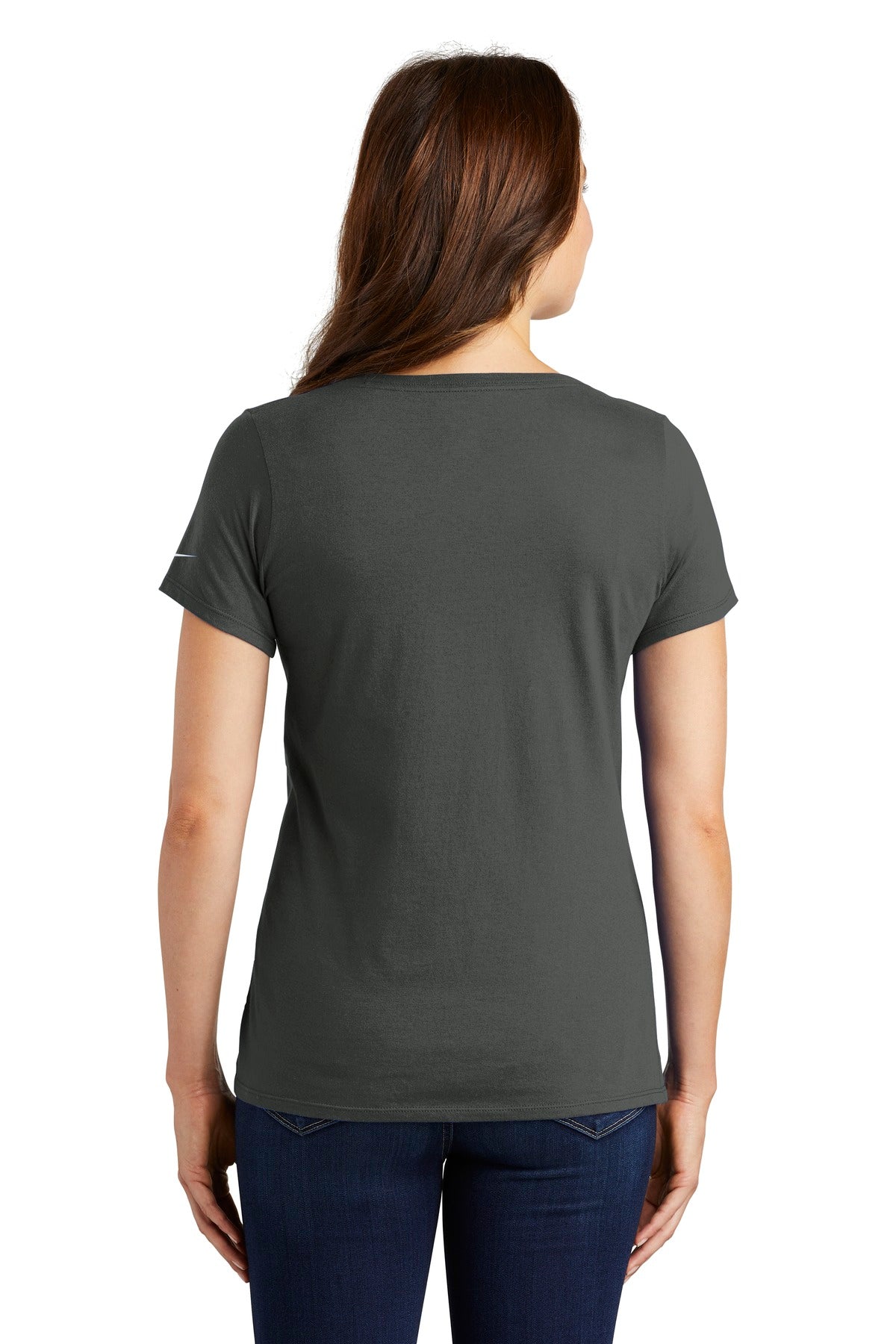 Nike Women's Core Cotton Scoop Neck Tee Shirt. NKBQ5236 Corporate Apparel Shirts & Tops