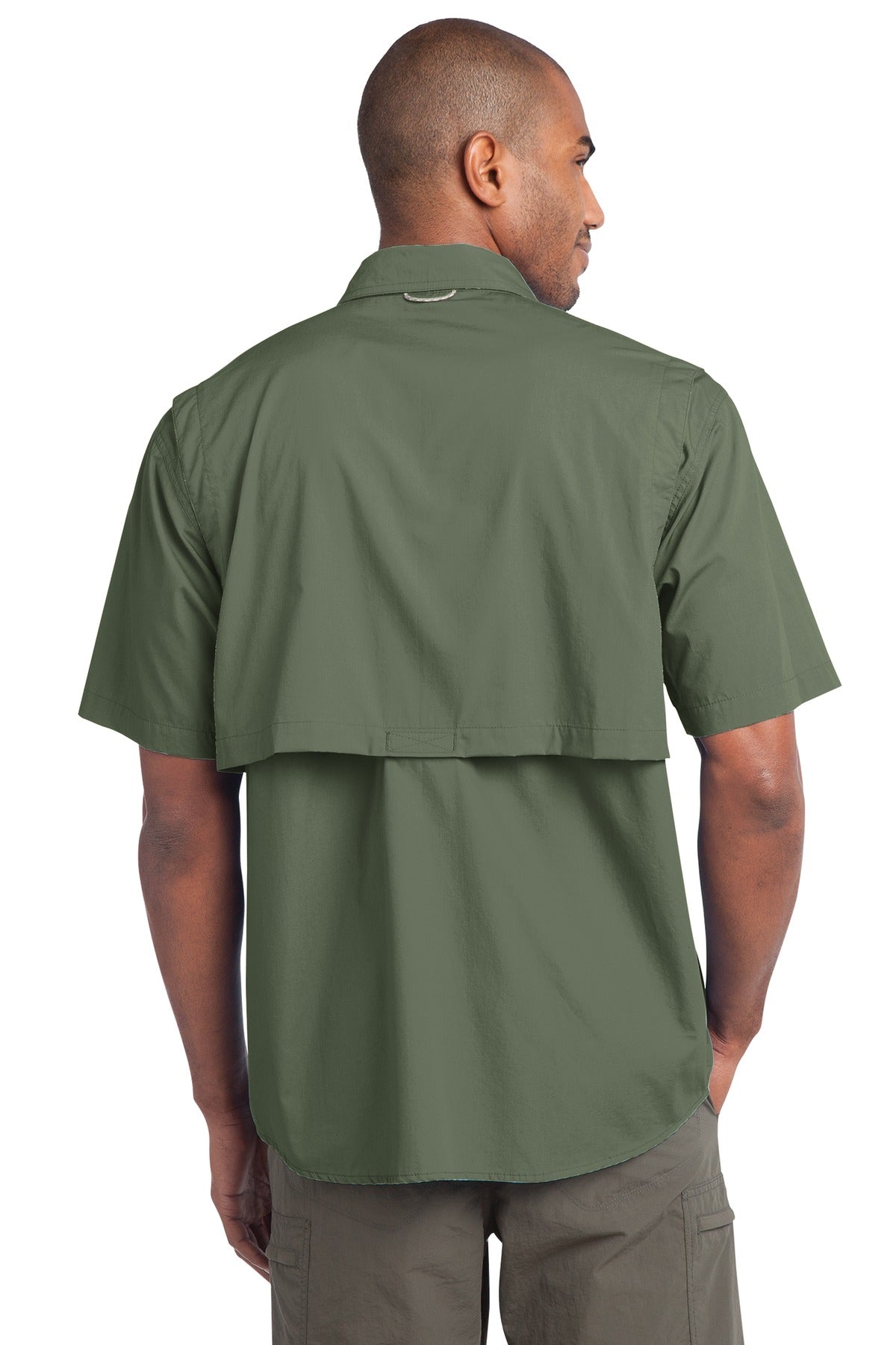 Eddie Bauer Men's Short Sleeve Fishing Shirt. EB608 Corporate Apparel Shirts & Tops