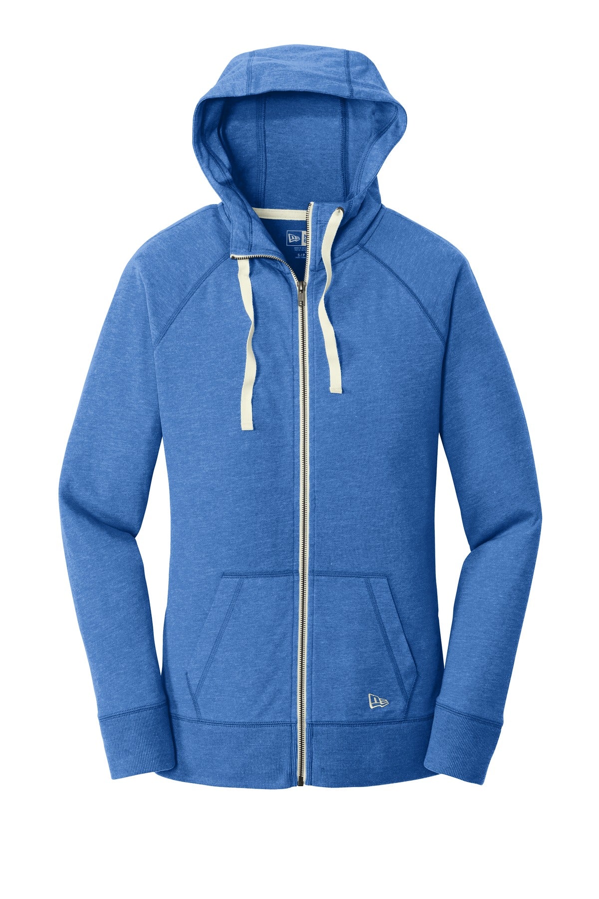 New Era Women's Sueded Cotton Blend Full-Zip Hoodie. LNEA122 Corporate Apparel Sweatshirts & Fleece