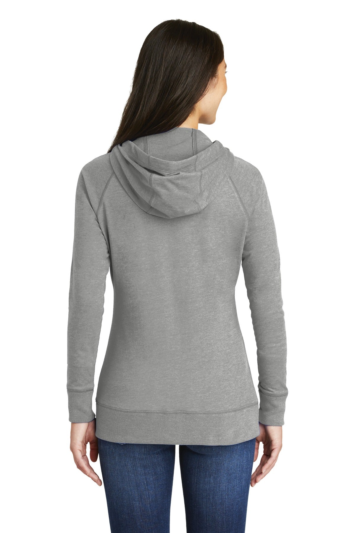 New Era Women's Sueded Cotton Blend Full-Zip Hoodie. LNEA122 Corporate Apparel Sweatshirts & Fleece