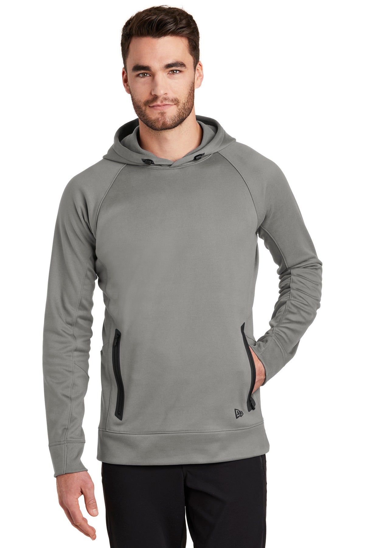New Era Men's Venue Fleece Pullover Hoodie. NEA520 Corporate Apparel Sweatshirts & Fleece