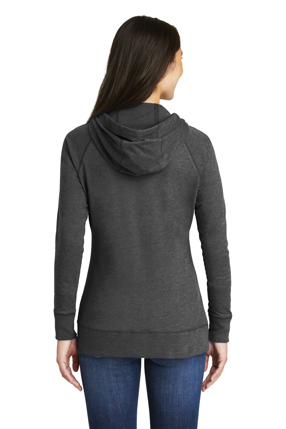 New Era Women's Sueded Cotton Blend Full-Zip Hoodie. LNEA122 Corporate Apparel Sweatshirts & Fleece
