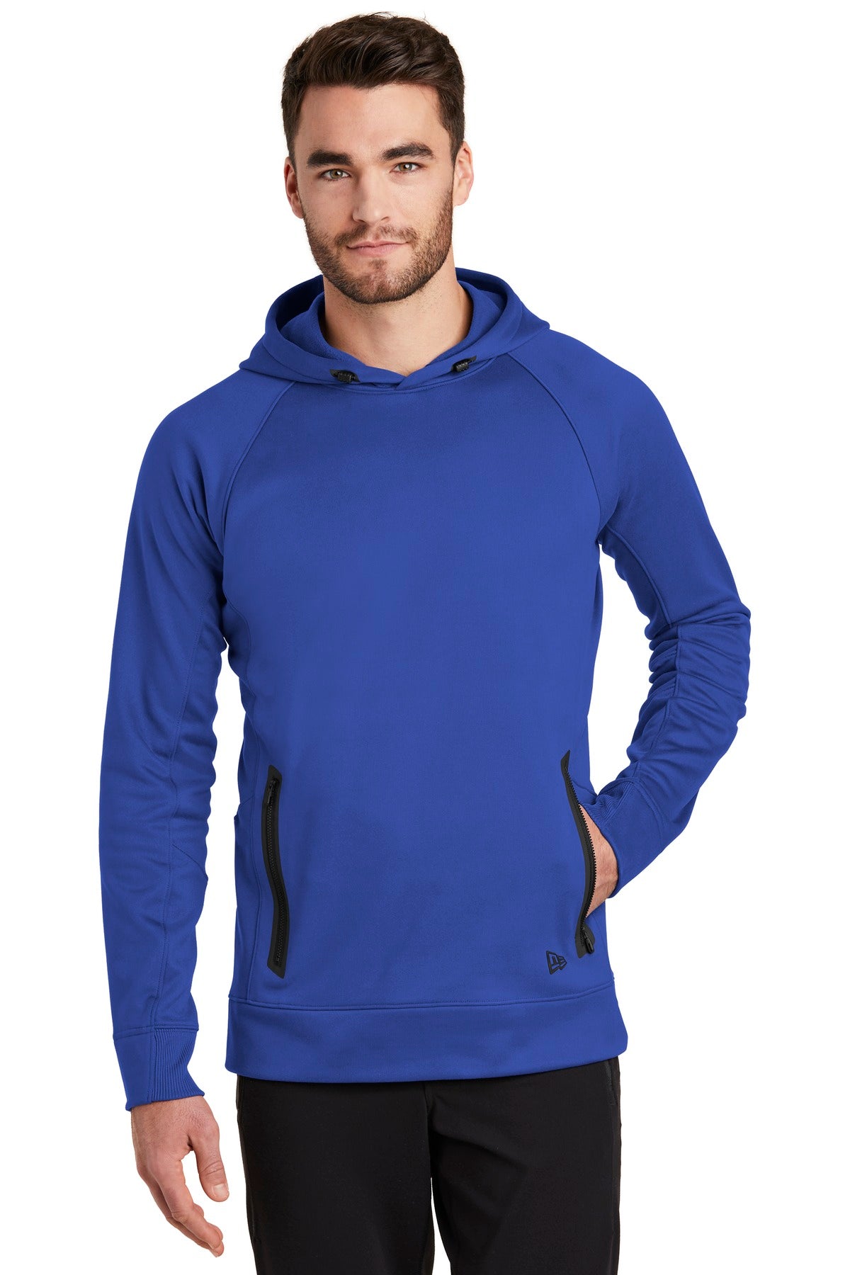 New Era Men's Venue Fleece Pullover Hoodie. NEA520 Corporate Apparel Sweatshirts & Fleece