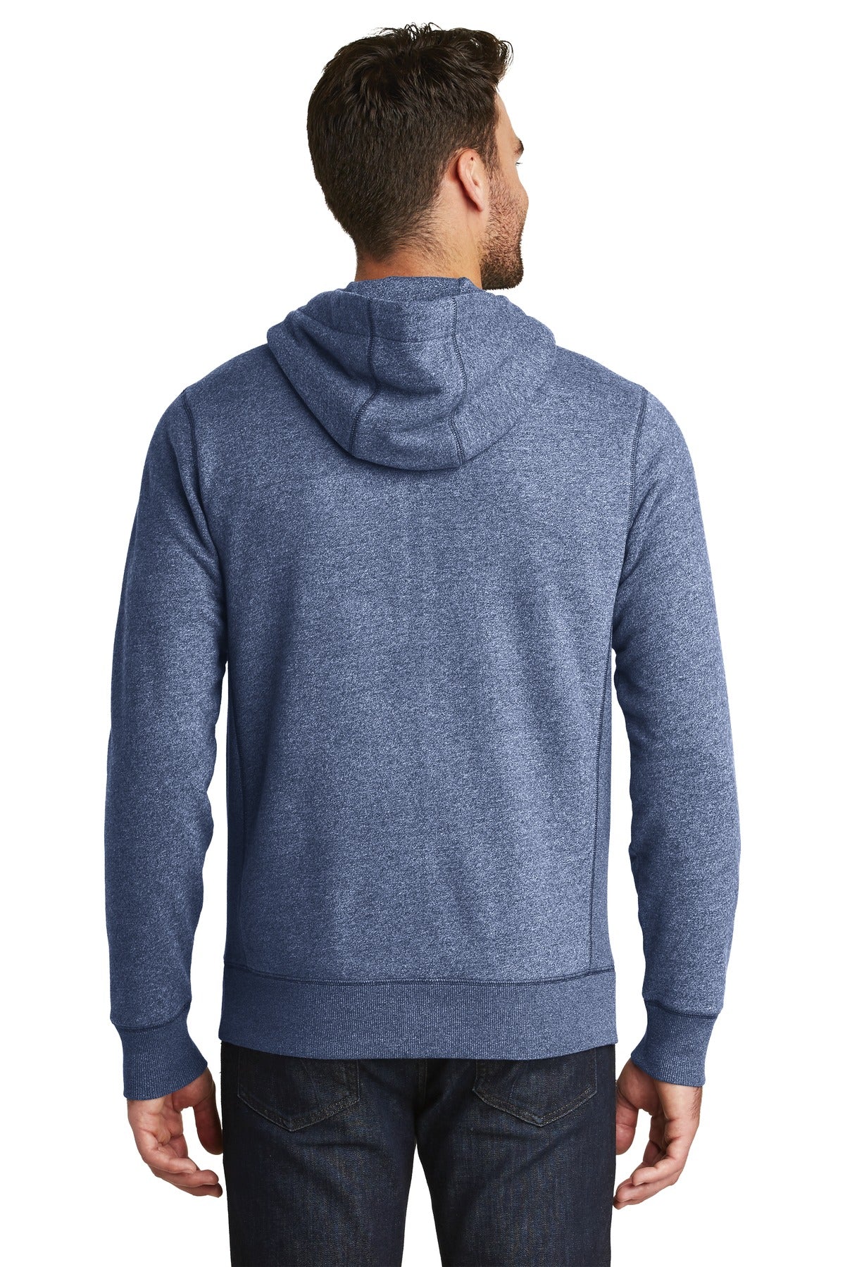 New Era Men's French Terry Full-Zip Hoodie. NEA502 Corporate Apparel Sweatshirts & Fleece