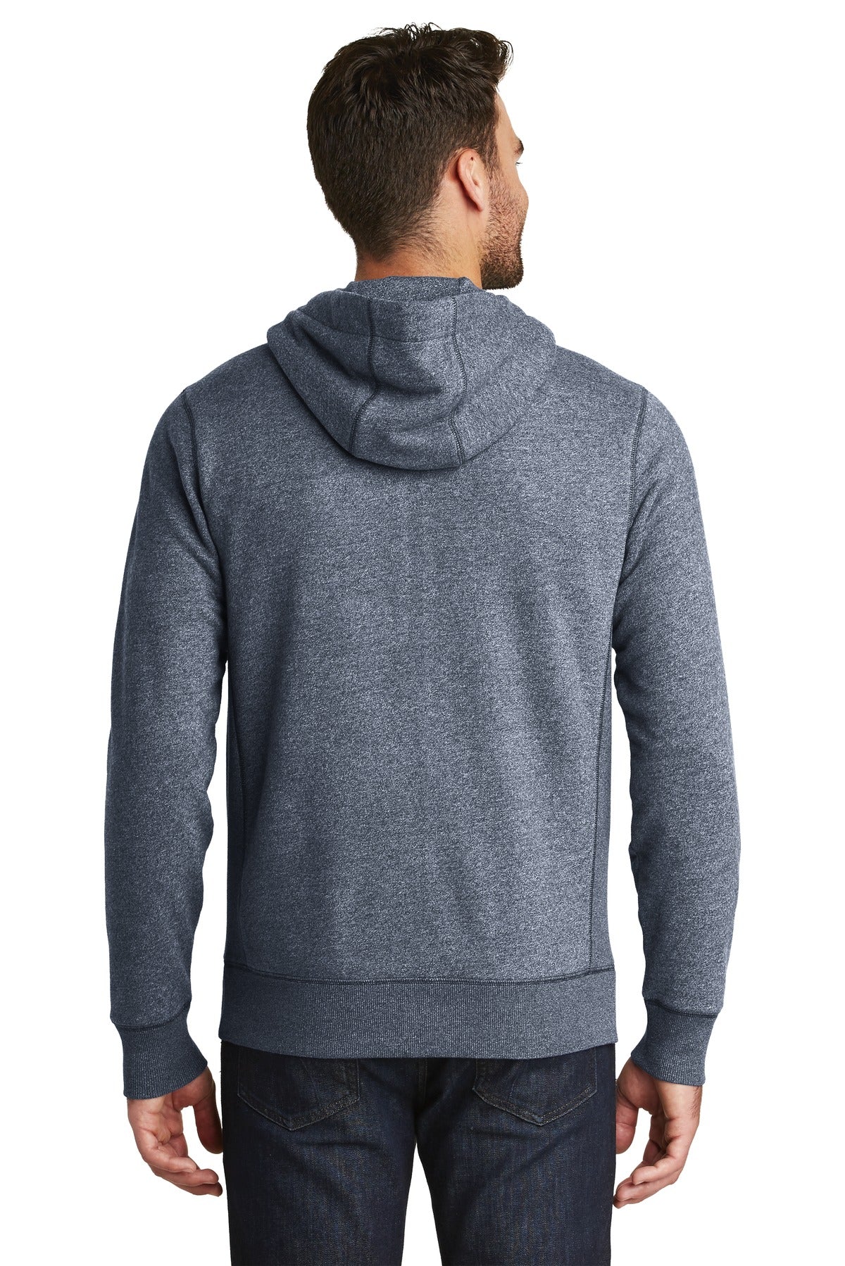 New Era Men's French Terry Full-Zip Hoodie. NEA502 Corporate Apparel Sweatshirts & Fleece