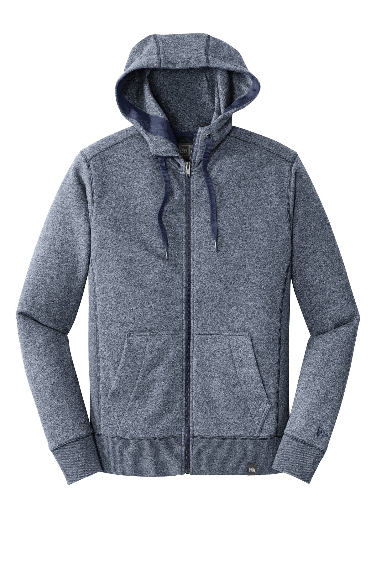 New Era Men's French Terry Full-Zip Hoodie. NEA502 Corporate Apparel Sweatshirts & Fleece