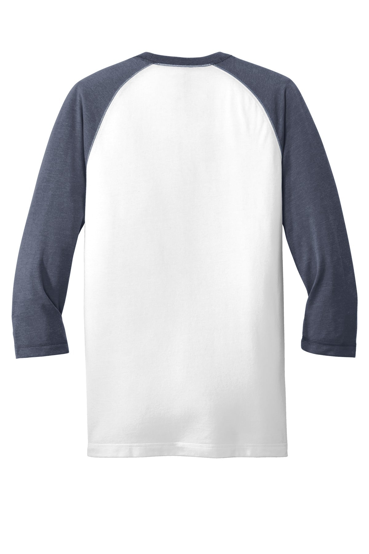 New Era Men's Sueded Cotton Blend 3/4-Sleeve Baseball Raglan Tee. NEA121 Corporate Apparel Shirts & Tops
