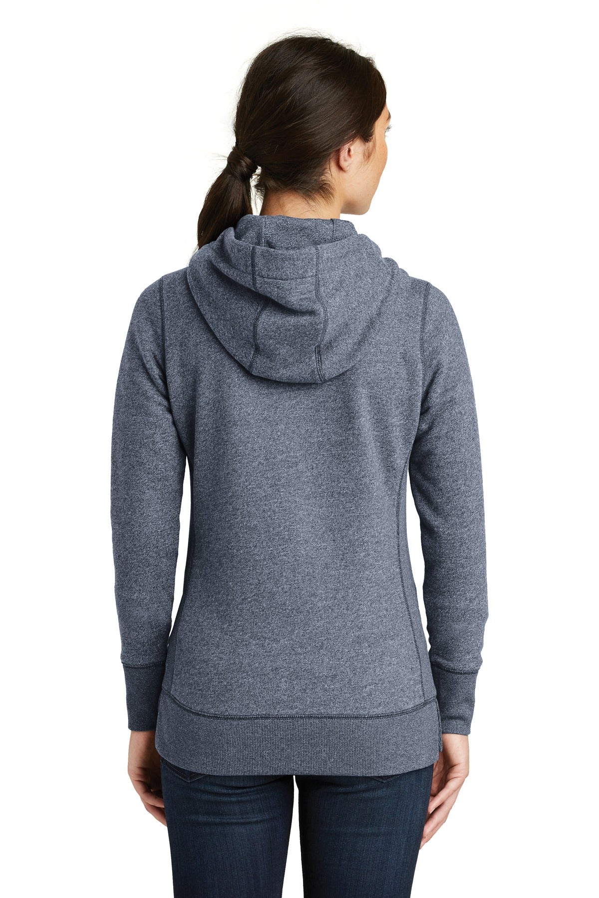 New Era Women's French Terry Full-Zip Hoodie. LNEA502 Corporate Apparel Sweatshirts & Fleece