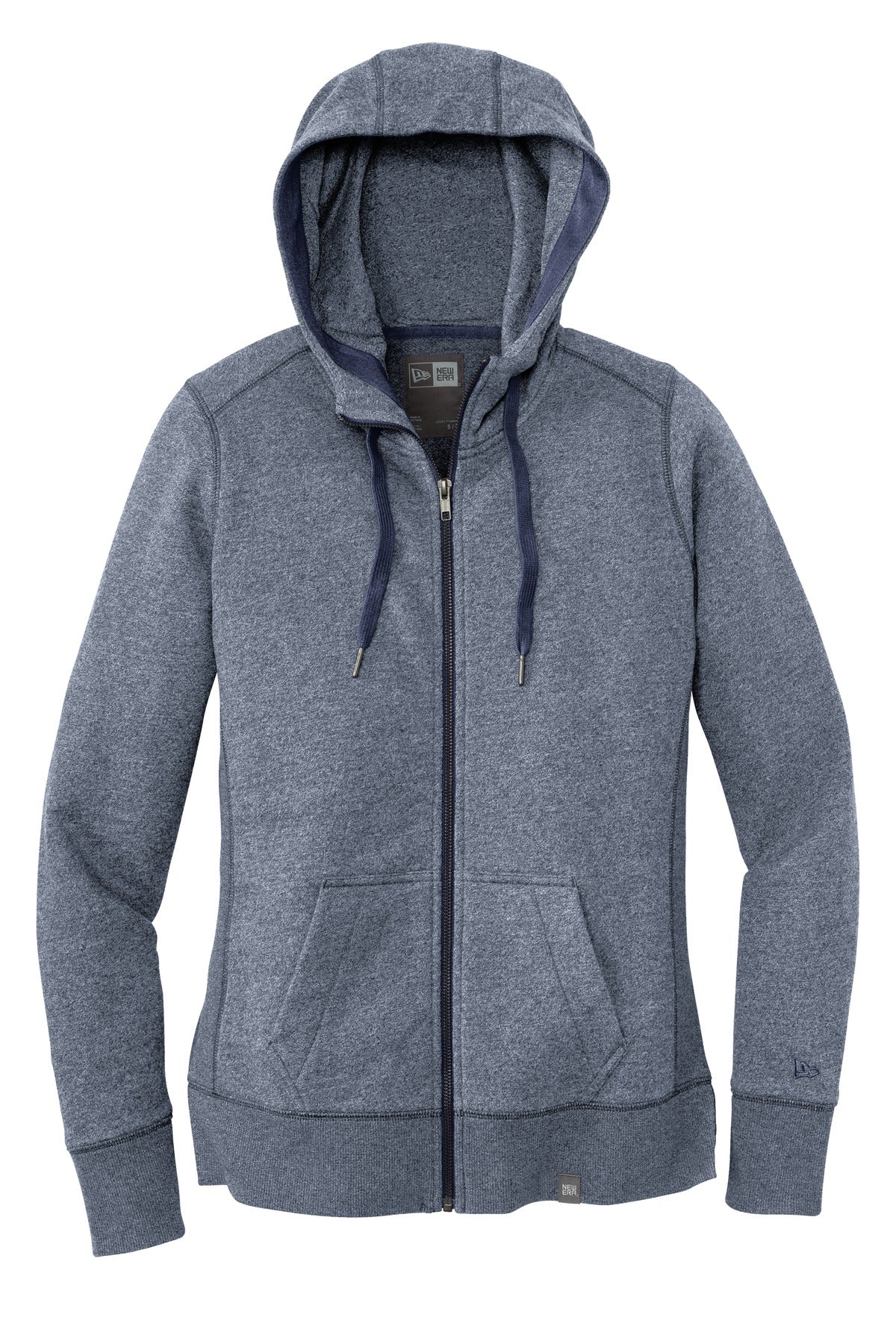 New Era Women's French Terry Full-Zip Hoodie. LNEA502 Corporate Apparel Sweatshirts & Fleece