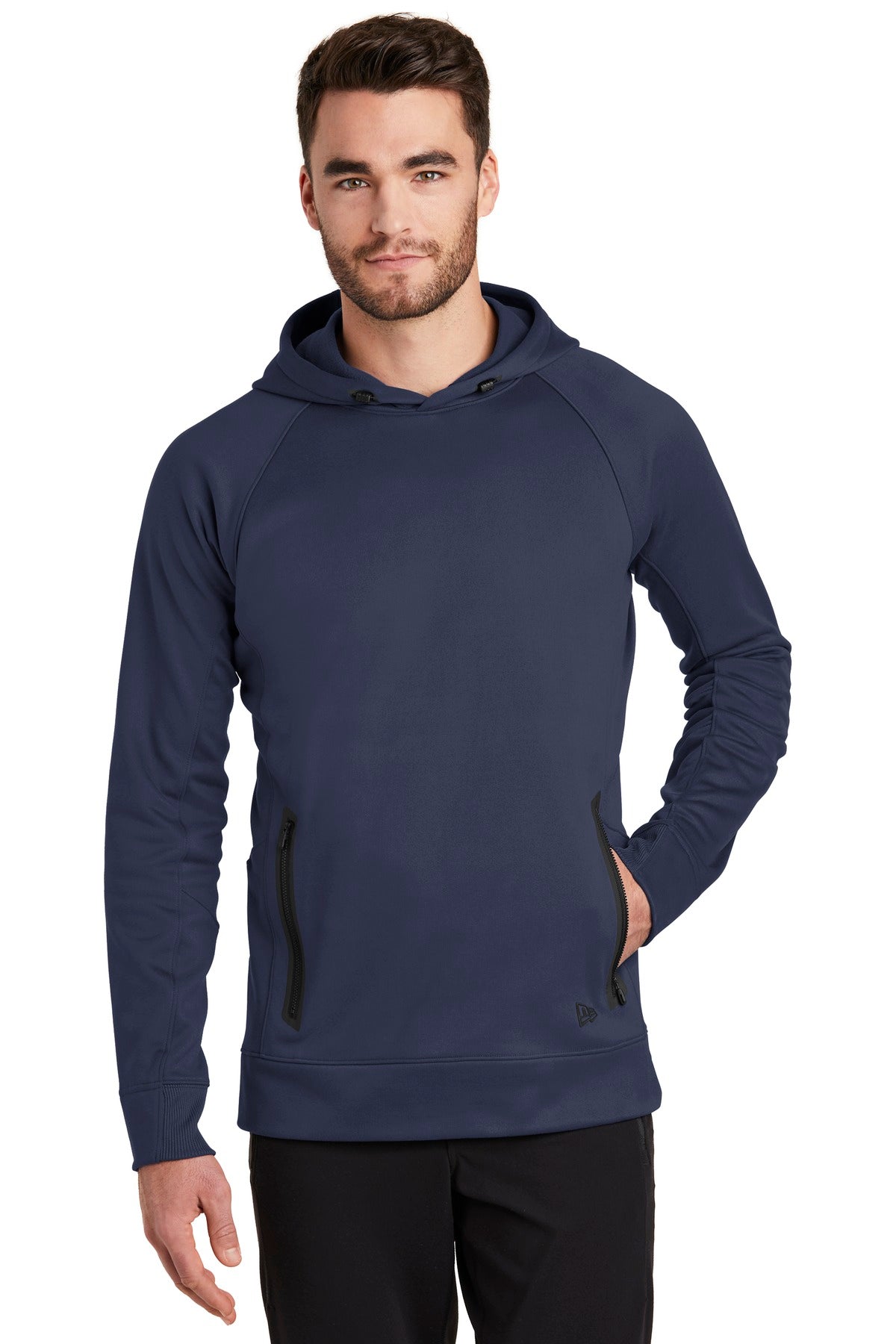 New Era Men's Venue Fleece Pullover Hoodie. NEA520 Corporate Apparel Sweatshirts & Fleece