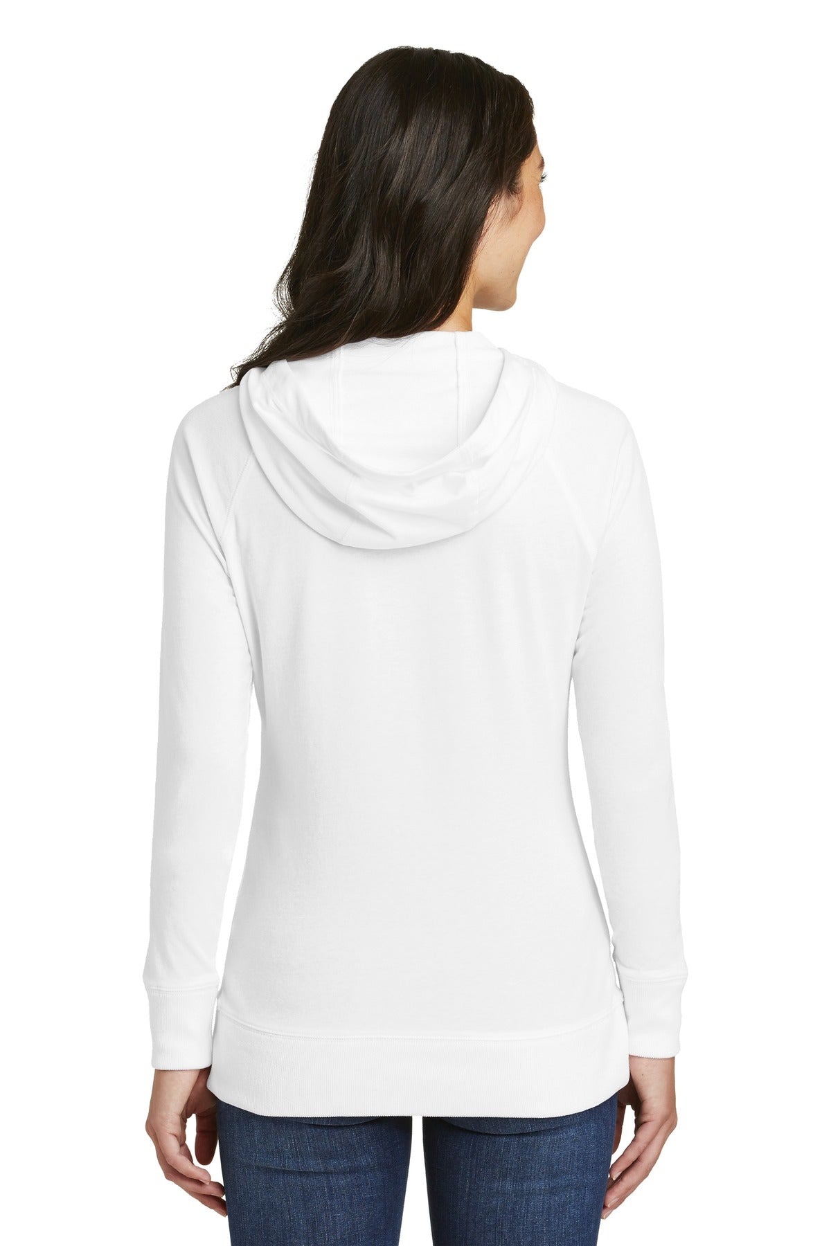 New Era Women's Sueded Cotton Blend Full-Zip Hoodie. LNEA122 Corporate Apparel Sweatshirts & Fleece