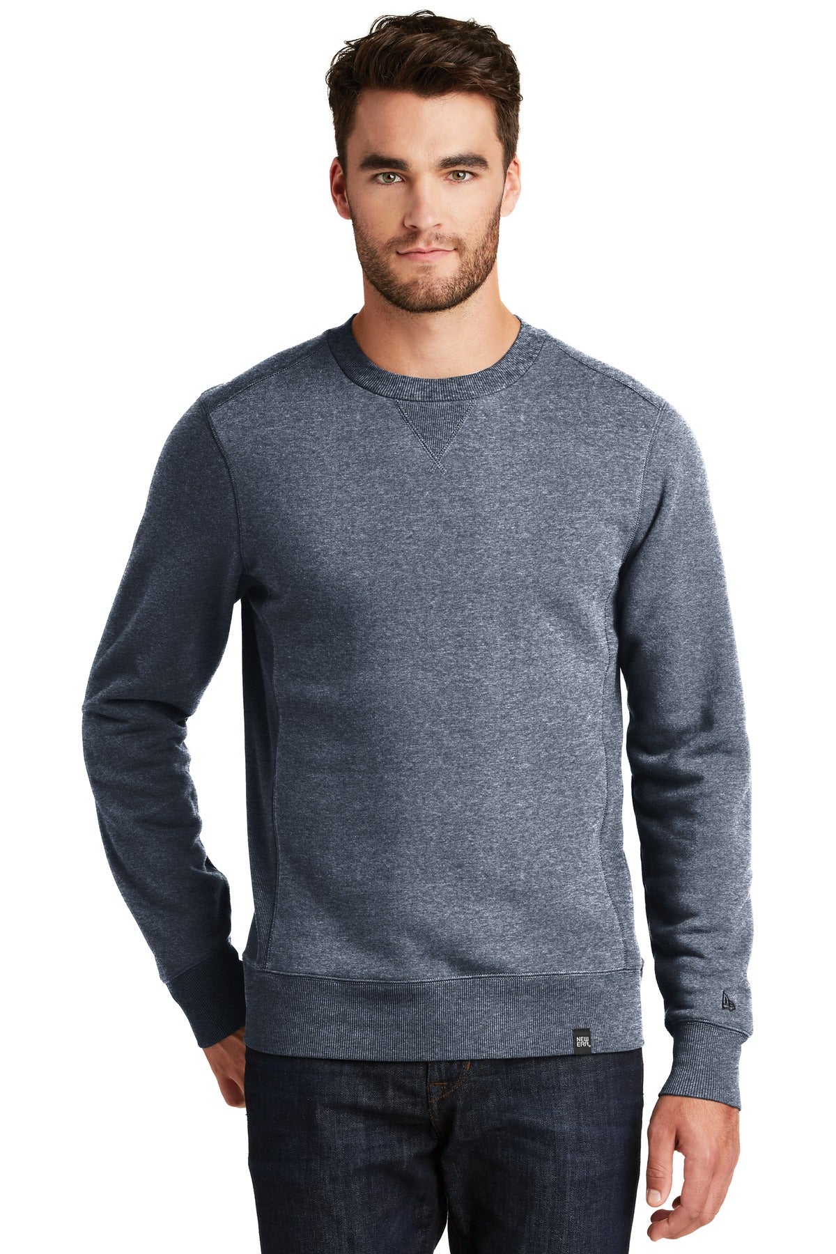 New Era Men's French Terry Crew. NEA501 Corporate Apparel Sweatshirts & Fleece