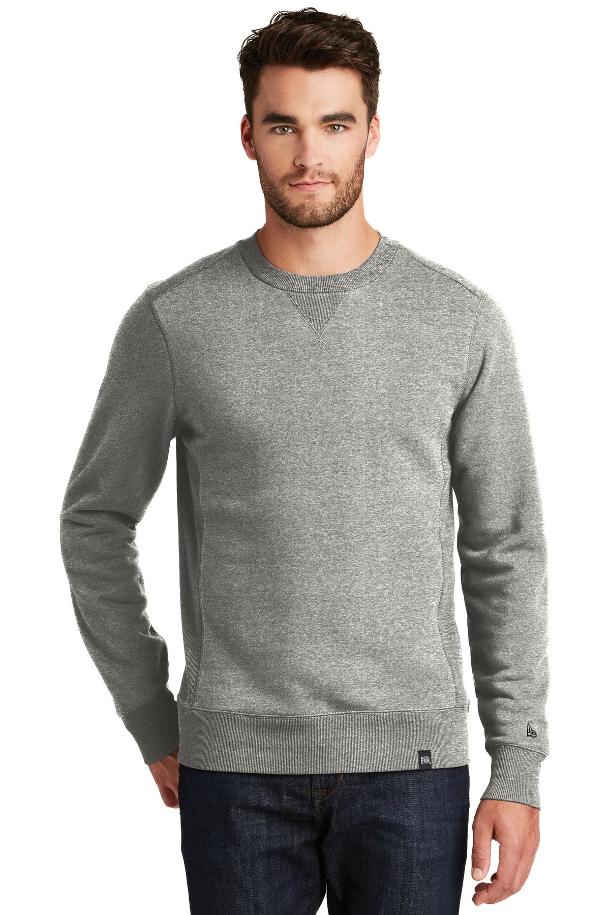 New Era Men's French Terry Crew. NEA501 Corporate Apparel Sweatshirts & Fleece