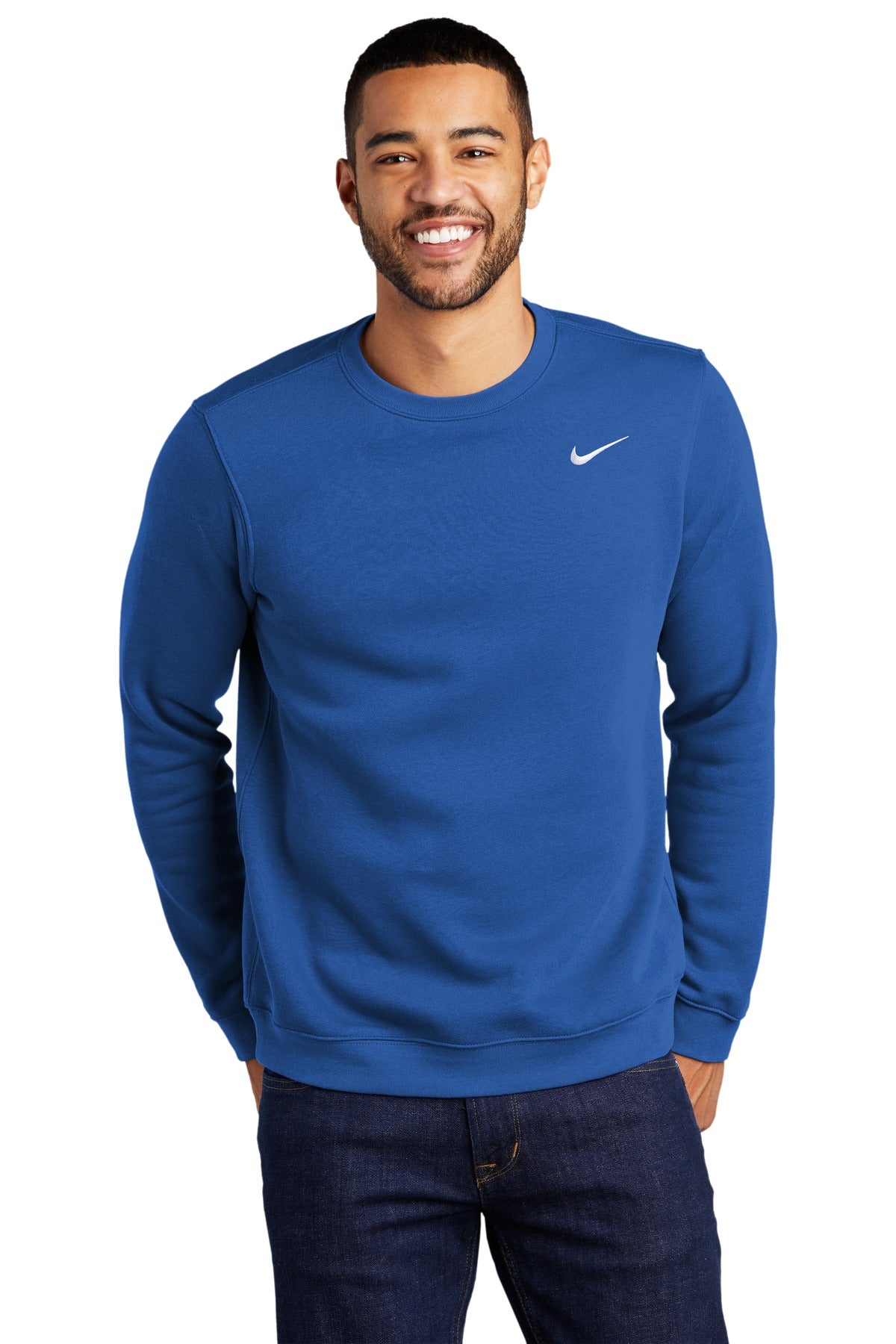 Nike Men's Club Fleece Crew. CJ1614 Corporate Apparel Sweatshirts & Fleece