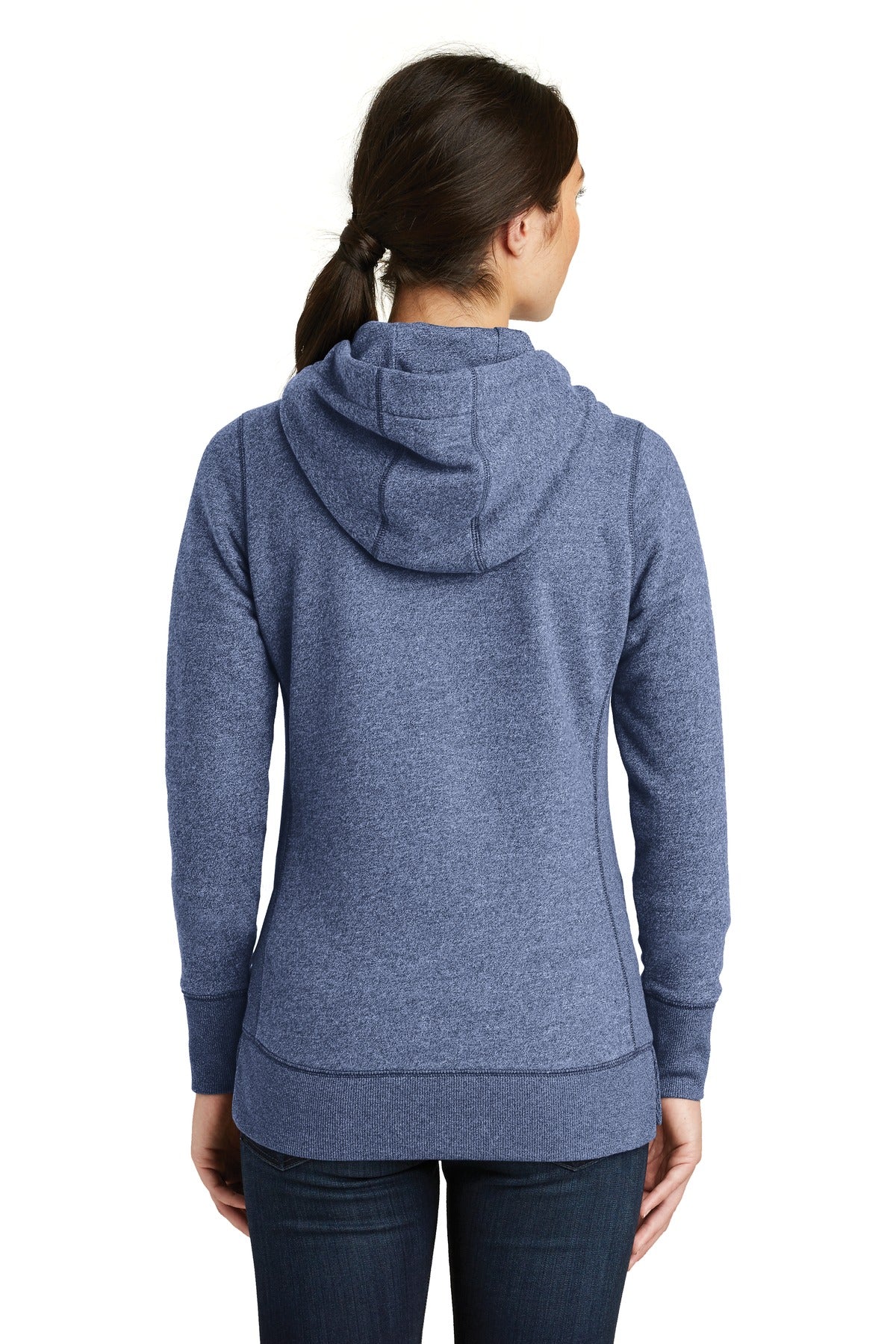 New Era Women's French Terry Full-Zip Hoodie. LNEA502 Corporate Apparel Sweatshirts & Fleece