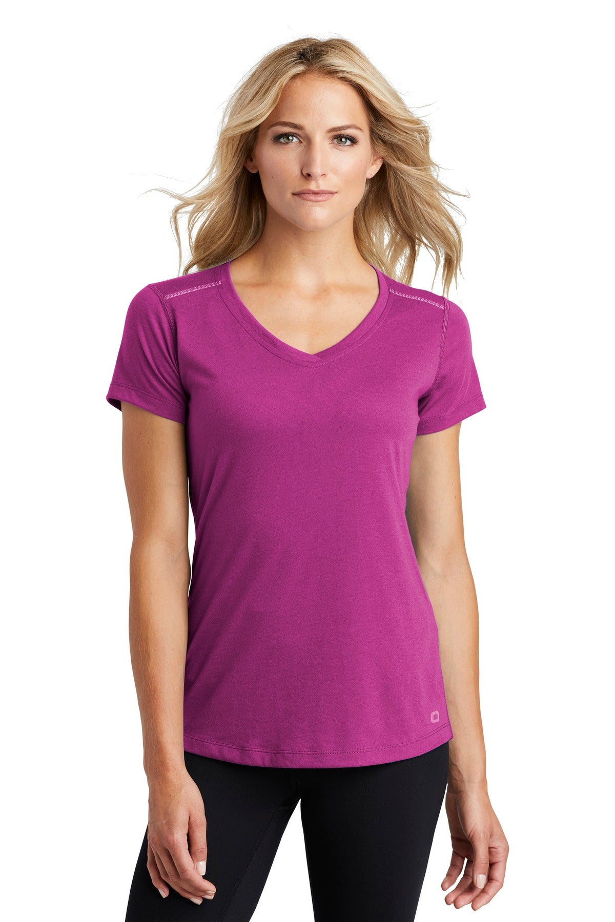 OGIO ENDURANCE Women's Peak V-Neck Tee. LOE337 Corporate Apparel Shirts & Tops