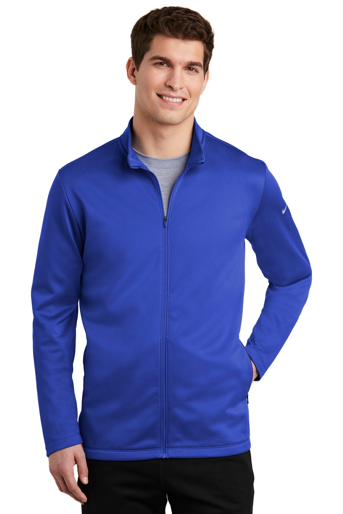Nike Men's Therma-FIT Full-Zip Fleece. NKAH6418 Corporate Apparel Sweatshirts & Fleece