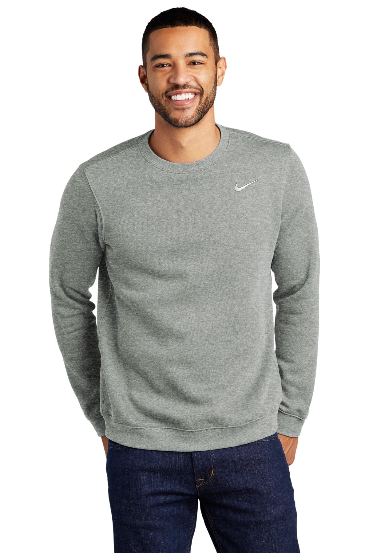 Nike Men's Club Fleece Crew. CJ1614 Corporate Apparel Sweatshirts & Fleece