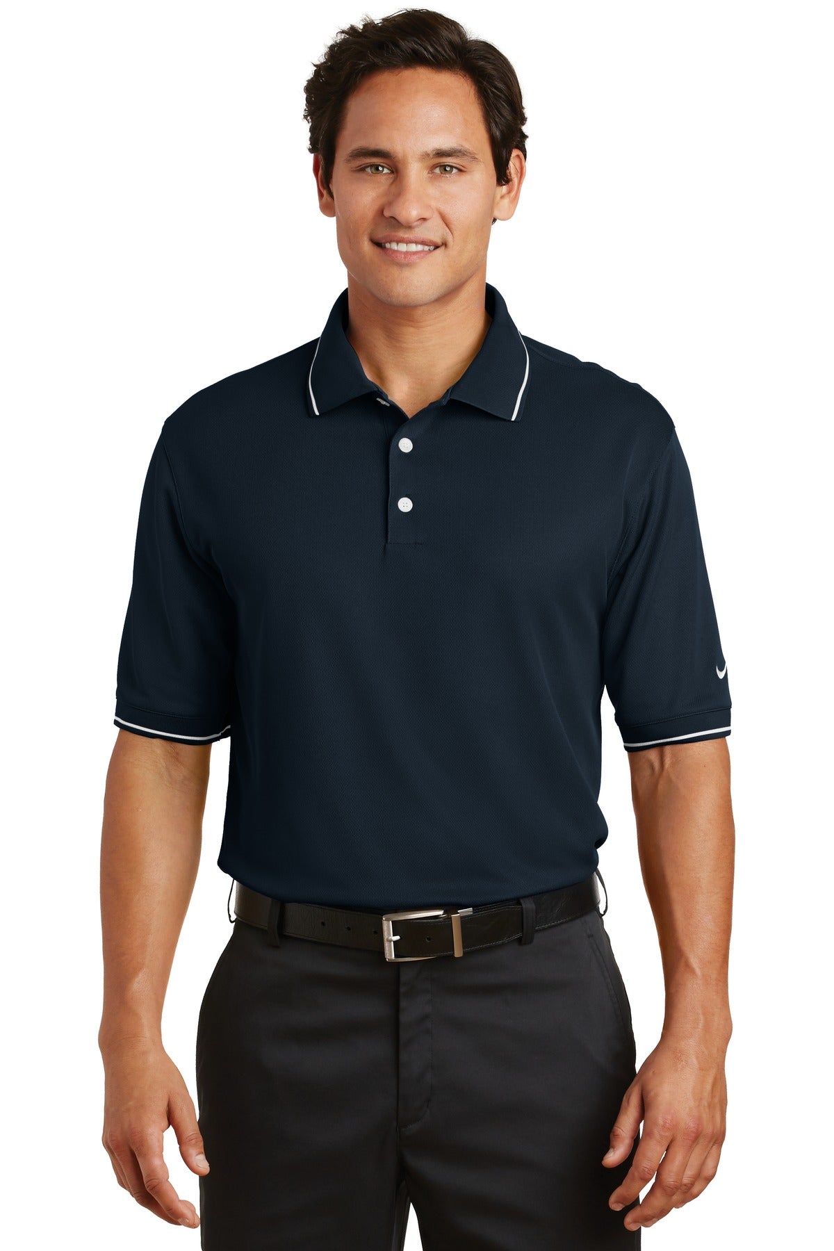 Nike Men's Dri-FIT Classic Tipped Polo. 319966 Corporate Apparel Shirts & Tops
