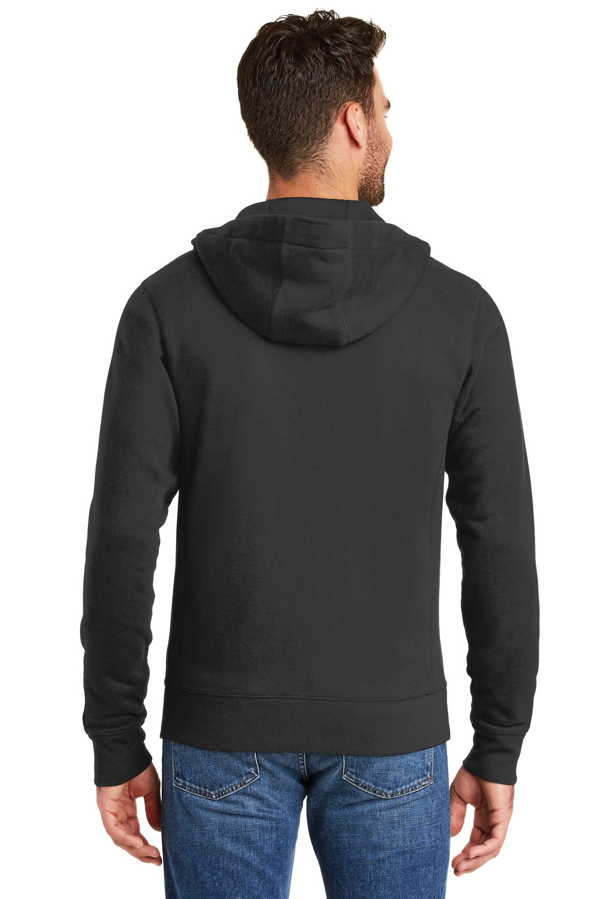New Era Men's French Terry Full-Zip Hoodie. NEA502 Corporate Apparel Sweatshirts & Fleece
