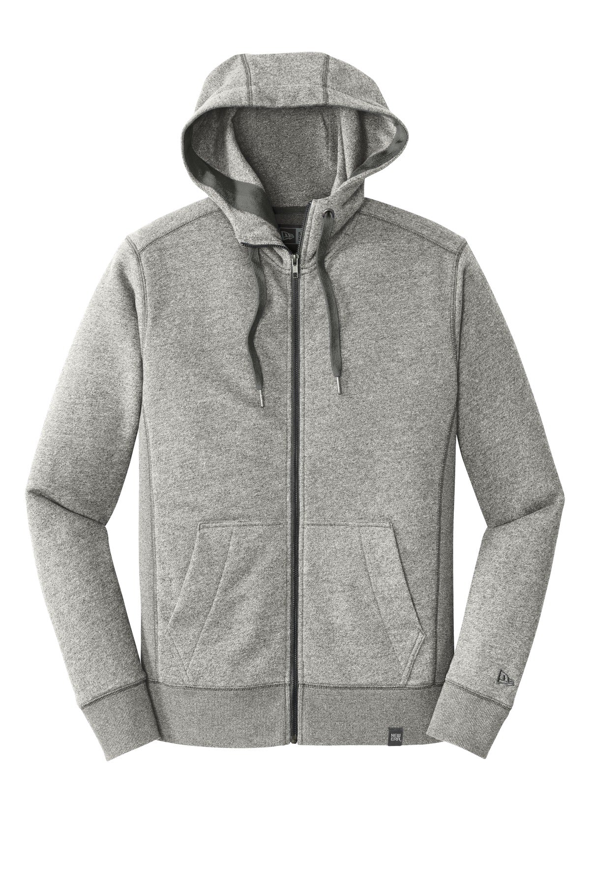 New Era Men's French Terry Full-Zip Hoodie. NEA502 Corporate Apparel Sweatshirts & Fleece