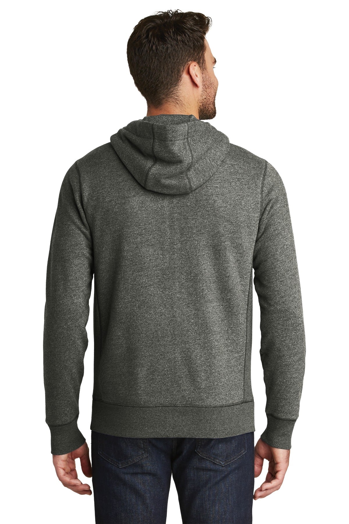 New Era Men's French Terry Full-Zip Hoodie. NEA502 Corporate Apparel Sweatshirts & Fleece