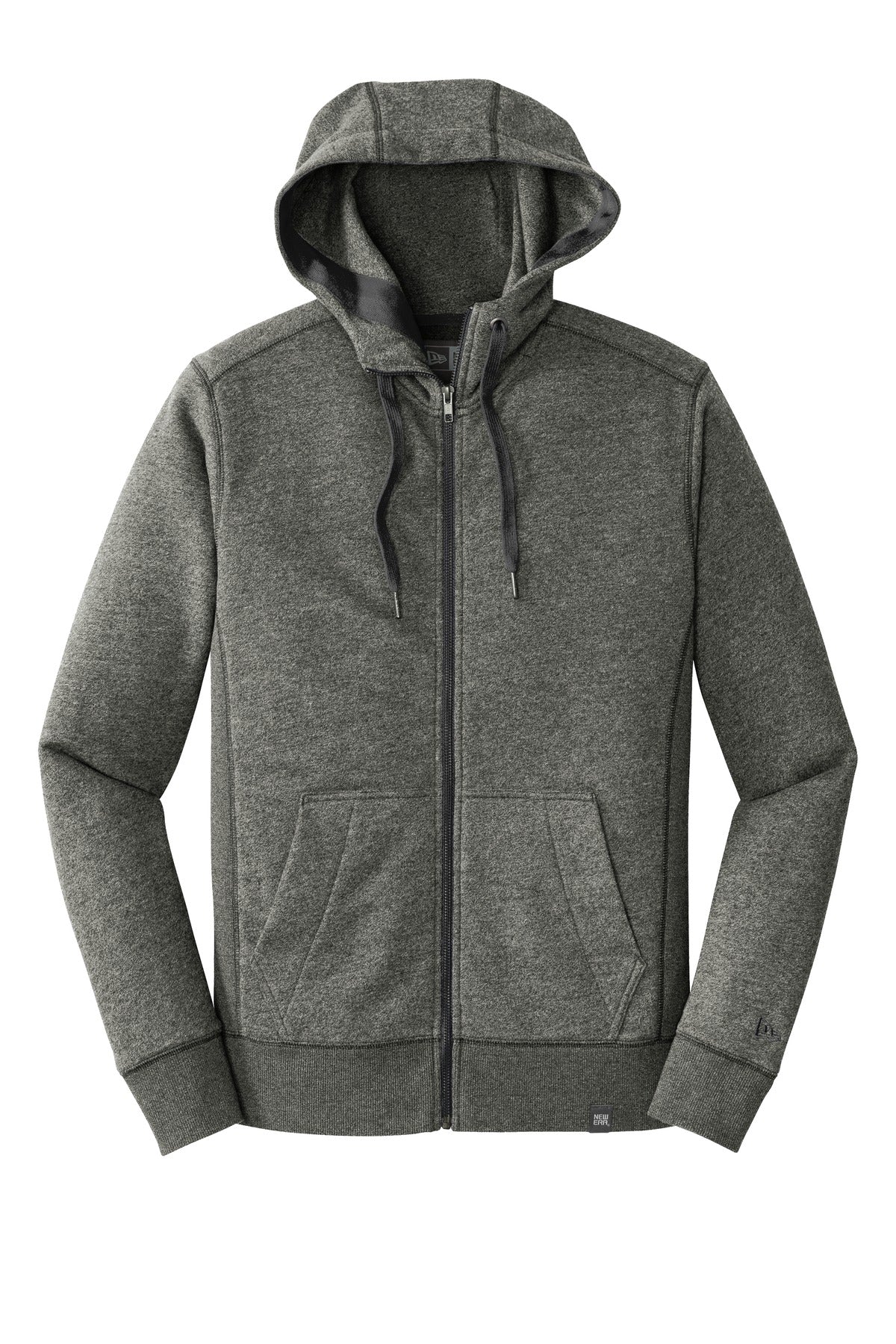 New Era Men's French Terry Full-Zip Hoodie. NEA502 Corporate Apparel Sweatshirts & Fleece