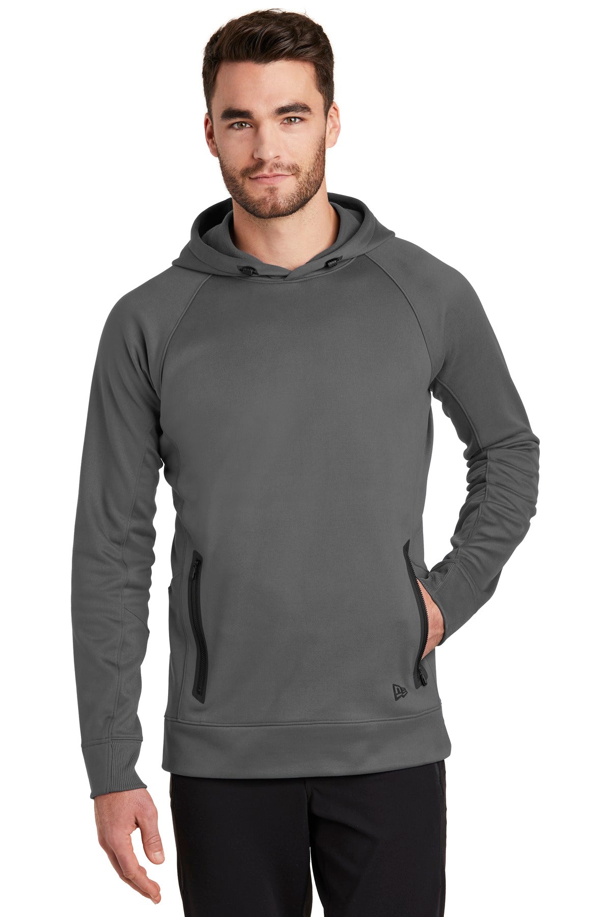 New Era Men's Venue Fleece Pullover Hoodie. NEA520 Corporate Apparel Sweatshirts & Fleece