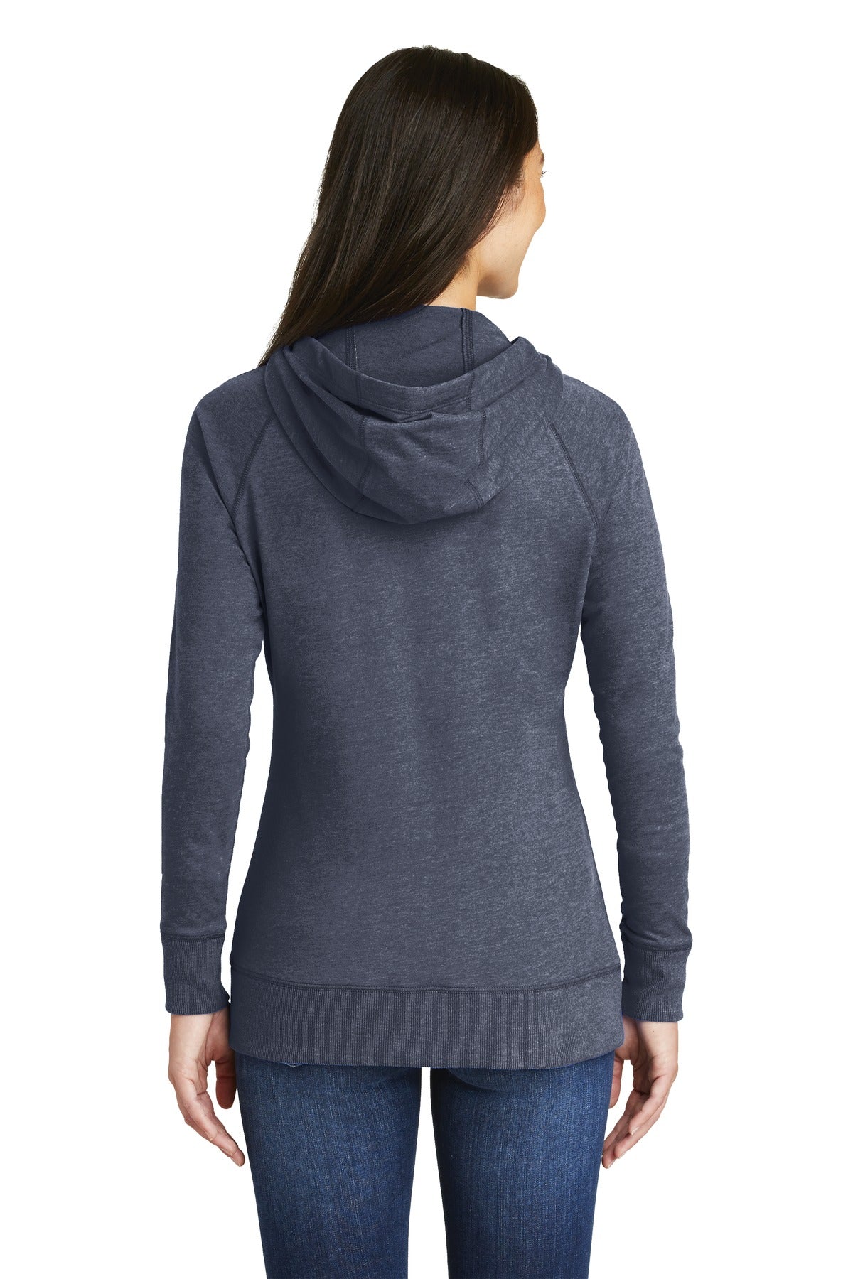 New Era Women's Sueded Cotton Blend Full-Zip Hoodie. LNEA122 Corporate Apparel Sweatshirts & Fleece