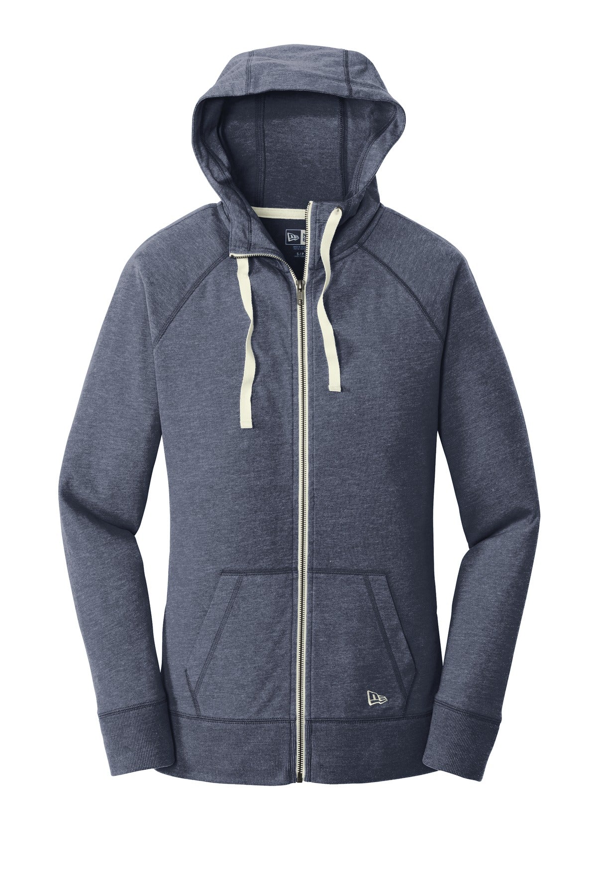 New Era Women's Sueded Cotton Blend Full-Zip Hoodie. LNEA122 Corporate Apparel Sweatshirts & Fleece
