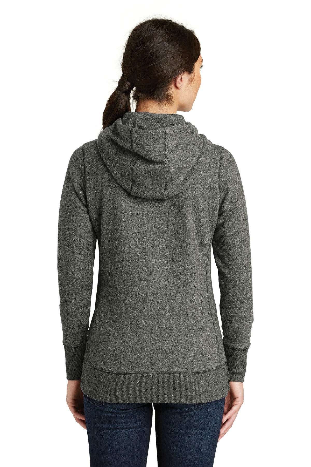 New Era Women's French Terry Full-Zip Hoodie. LNEA502 Corporate Apparel Sweatshirts & Fleece