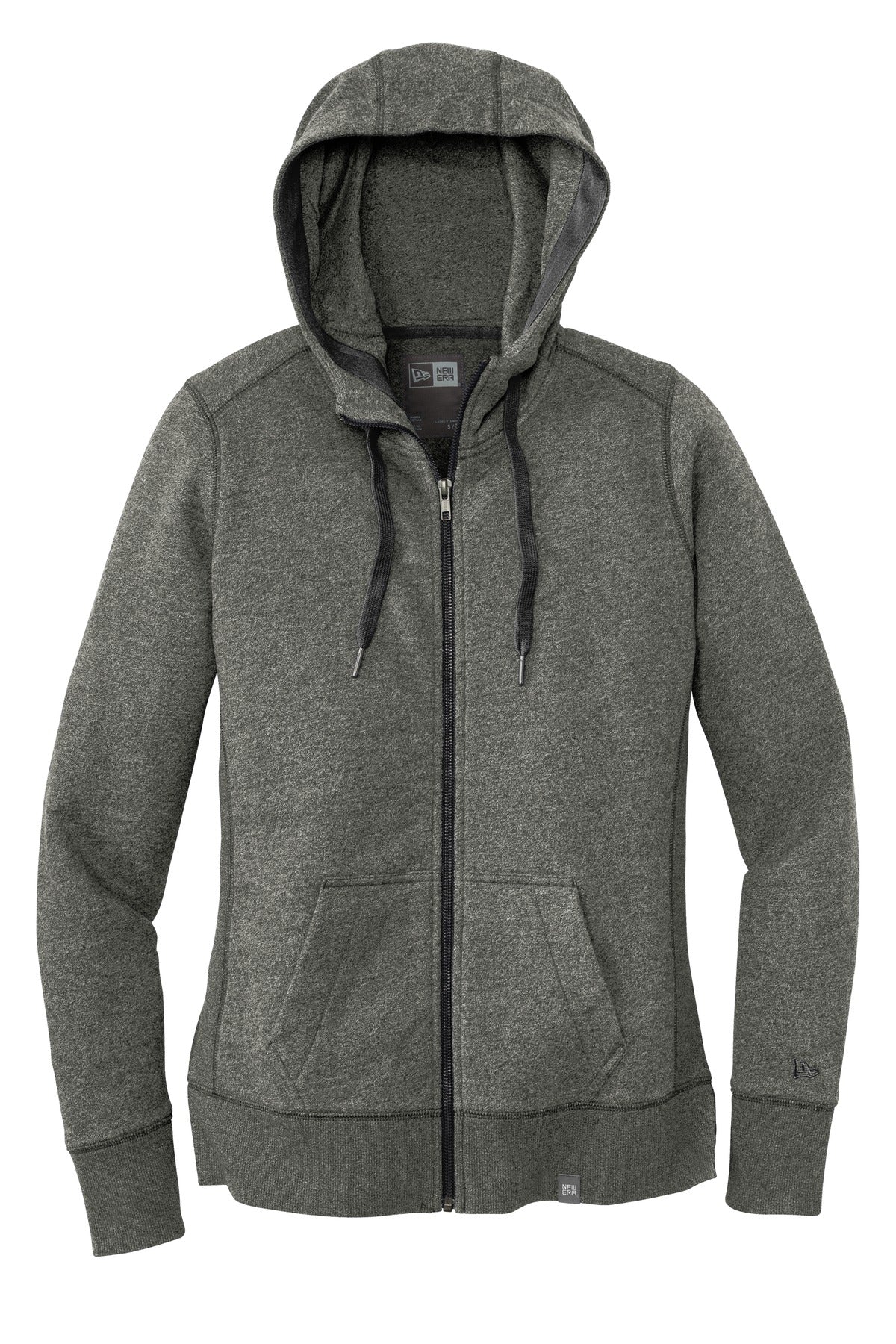 New Era Women's French Terry Full-Zip Hoodie. LNEA502 Corporate Apparel Sweatshirts & Fleece