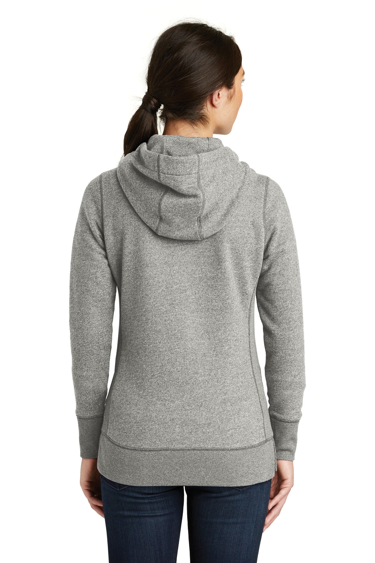 New Era Women's French Terry Full-Zip Hoodie. LNEA502 Corporate Apparel Sweatshirts & Fleece
