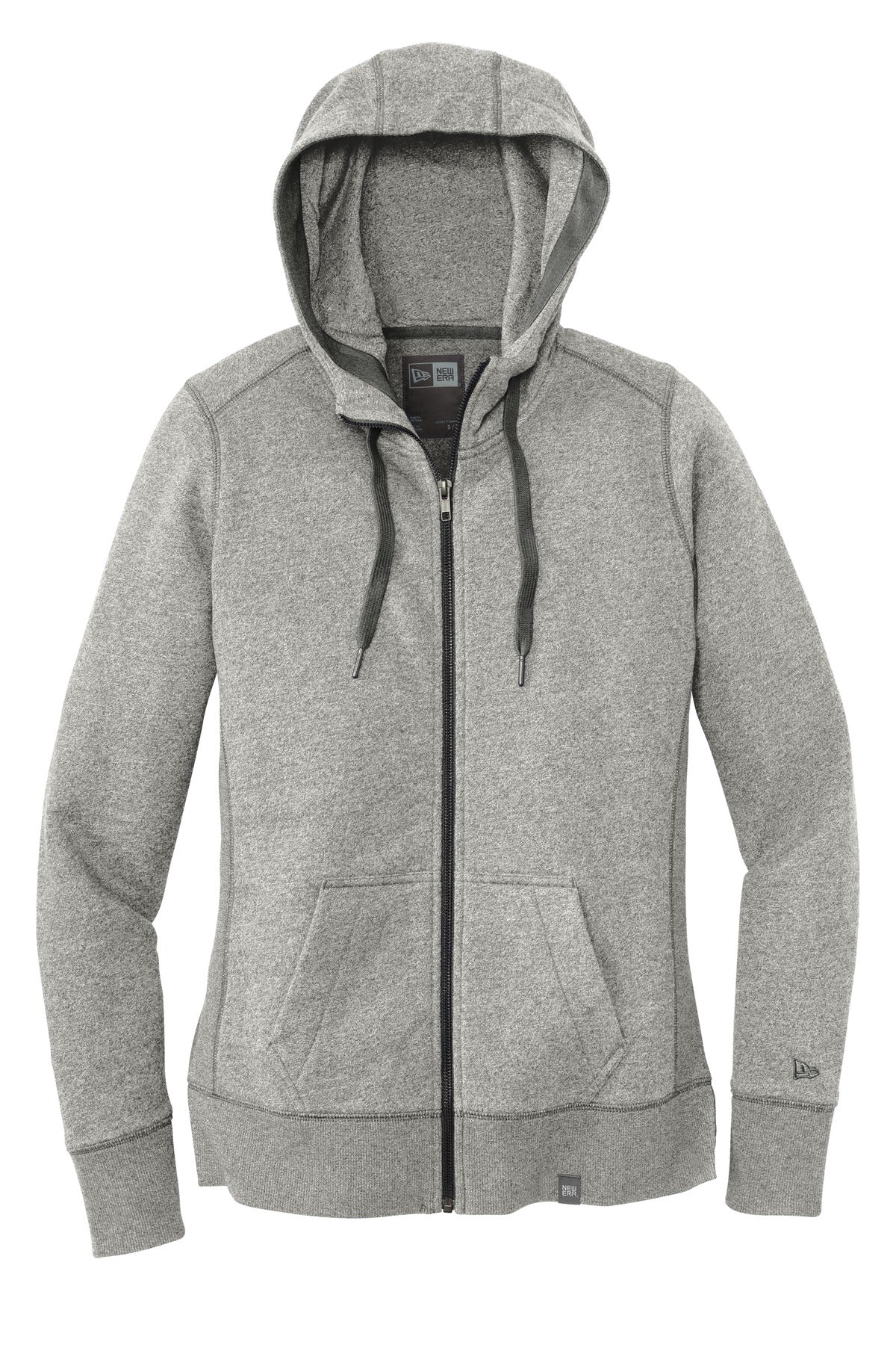 New Era Women's French Terry Full-Zip Hoodie. LNEA502 Corporate Apparel Sweatshirts & Fleece
