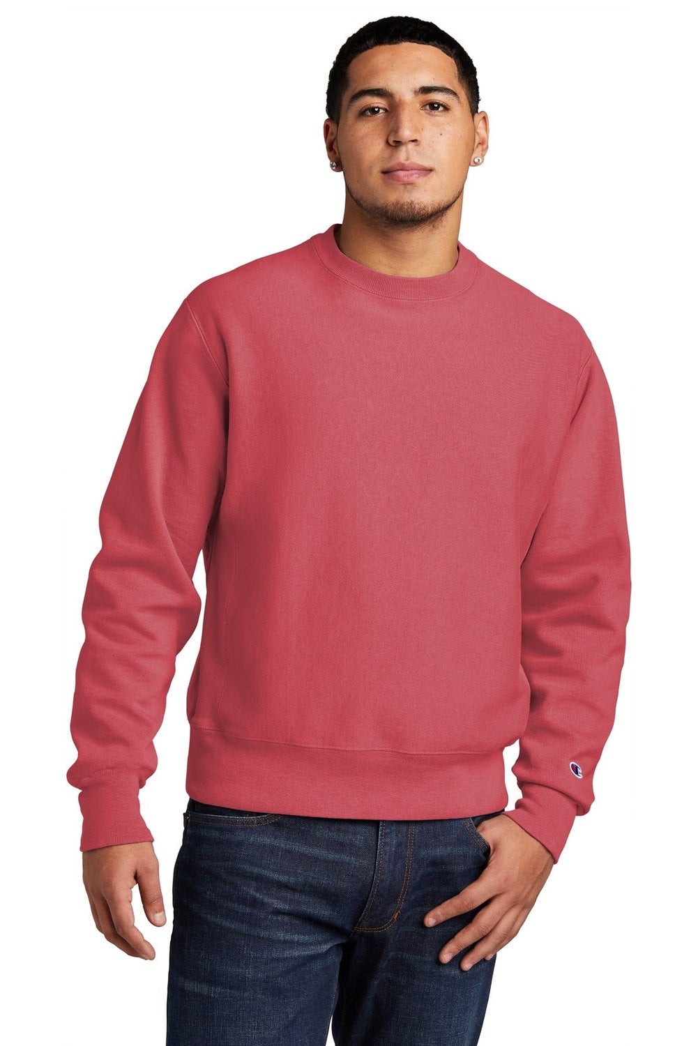 Champion Men's Reverse Weave Garment-Dyed Crewneck Sweatshirt GDS149 Mens Apparel Sweatshirts & Fleece