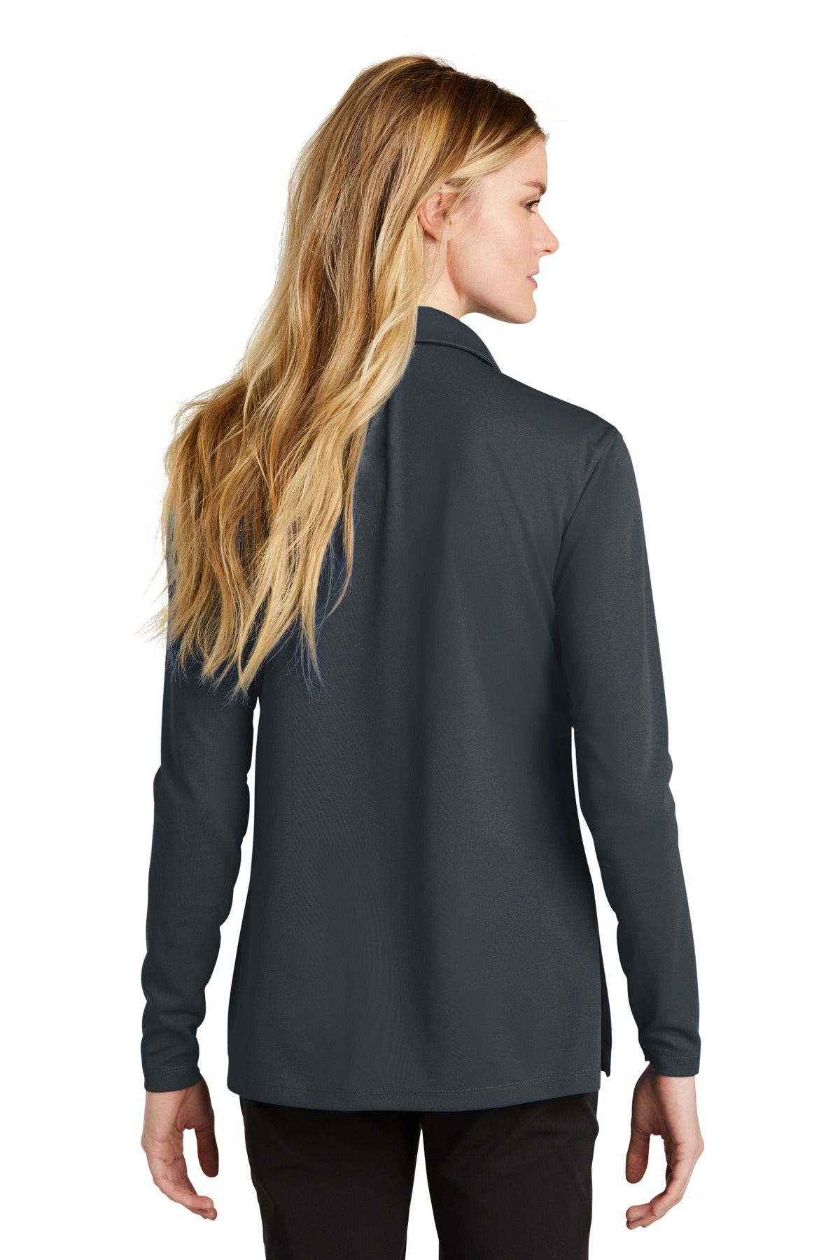 Nike Women's Dri-FIT Micro Pique 2.0 Long Sleeve Polo. NKDC2105 Corporate Apparel Shirts & Tops