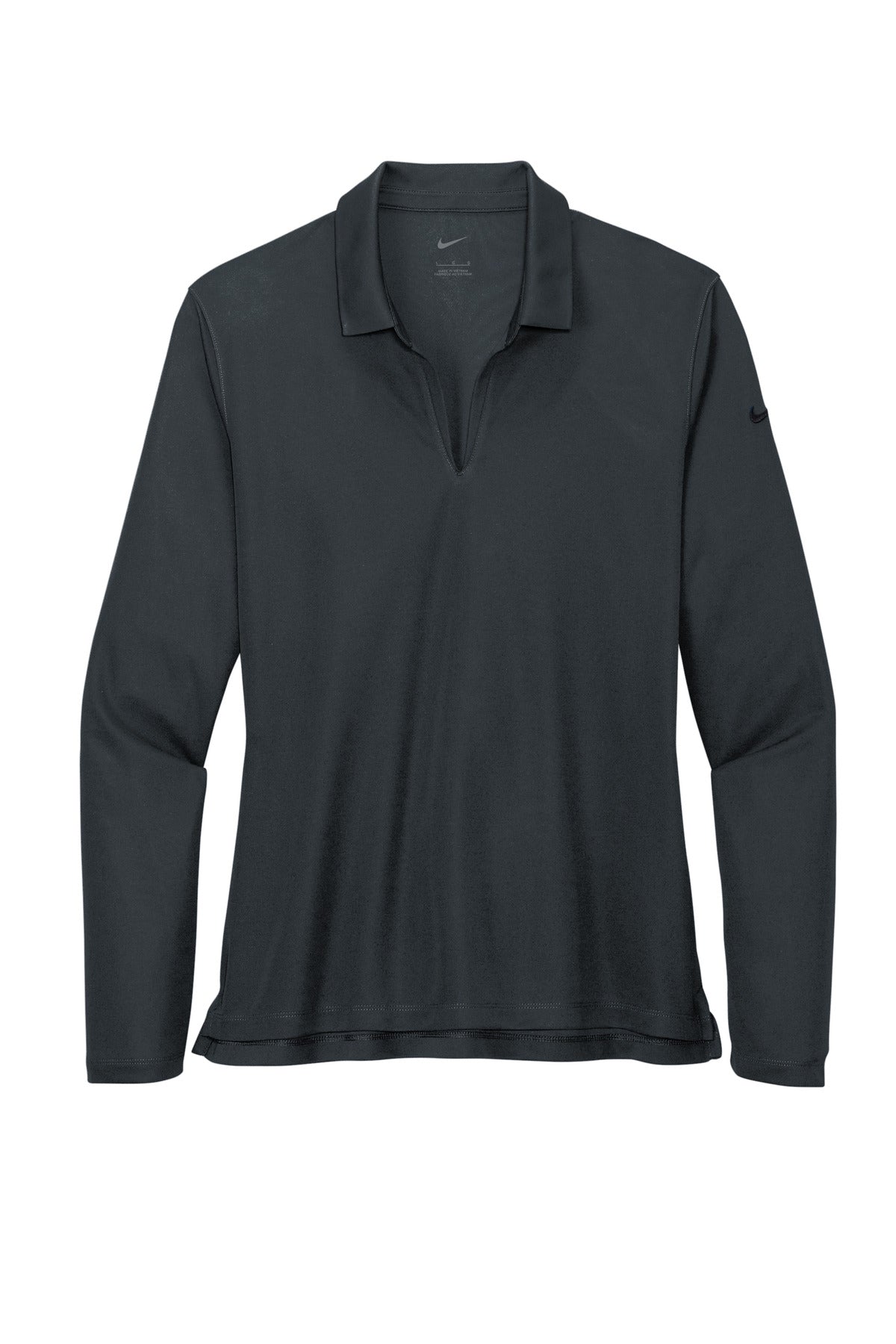 Nike Women's Dri-FIT Micro Pique 2.0 Long Sleeve Polo. NKDC2105 Corporate Apparel Shirts & Tops