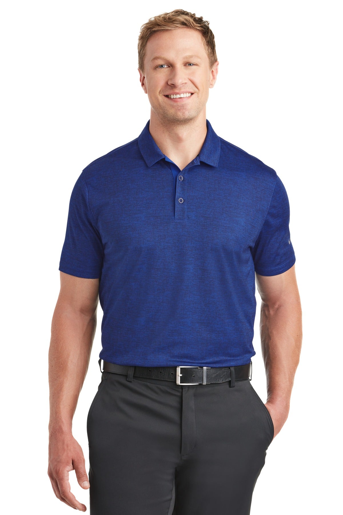 Nike Men's Dri-FIT Crosshatch Polo. 838965 Corporate Apparel Shirts & Tops