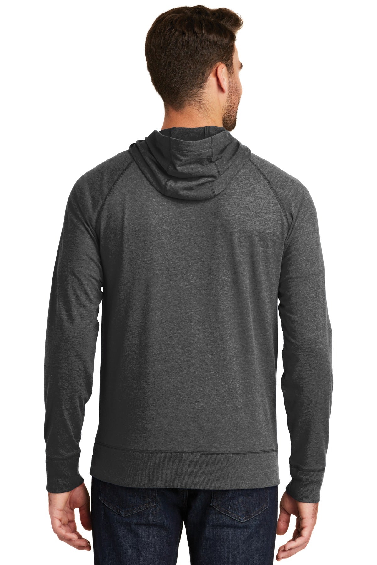 New Era Men's Sueded Cotton Blend Full-Zip Hoodie. NEA122 Corporate Apparel Sweatshirts & Fleece