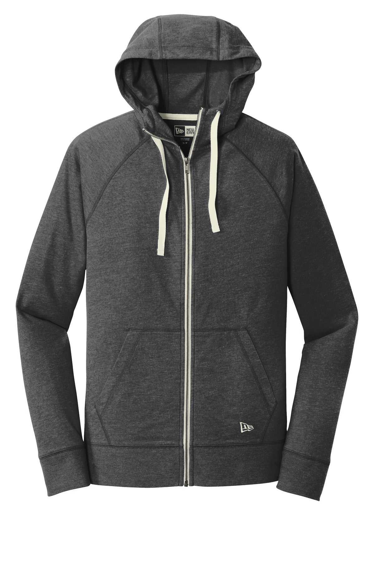 New Era Men's Sueded Cotton Blend Full-Zip Hoodie. NEA122 Corporate Apparel Sweatshirts & Fleece