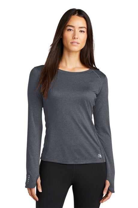 OGIO ENDURANCE Women's Long Sleeve Pulse Crew. LOE321 Corporate Apparel Shirts & Tops