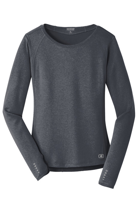 OGIO ENDURANCE Women's Long Sleeve Pulse Crew. LOE321 Corporate Apparel Shirts & Tops