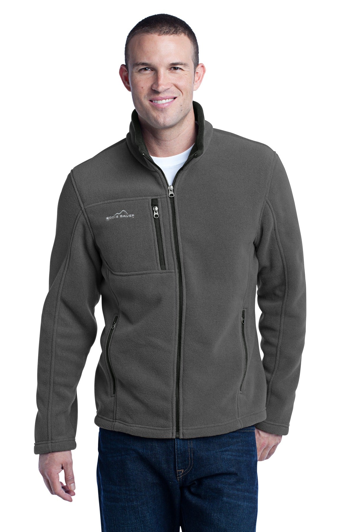 Eddie Bauer Men's Full-Zip Fleece Jacket. EB200 Corporate Apparel Jackets & Vests