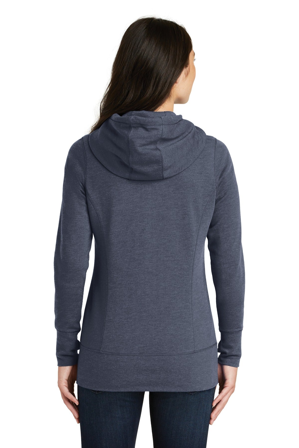 New Era Women's Tri-Blend Fleece Full-Zip Hoodie. LNEA511 Corporate Apparel Sweatshirts & Fleece