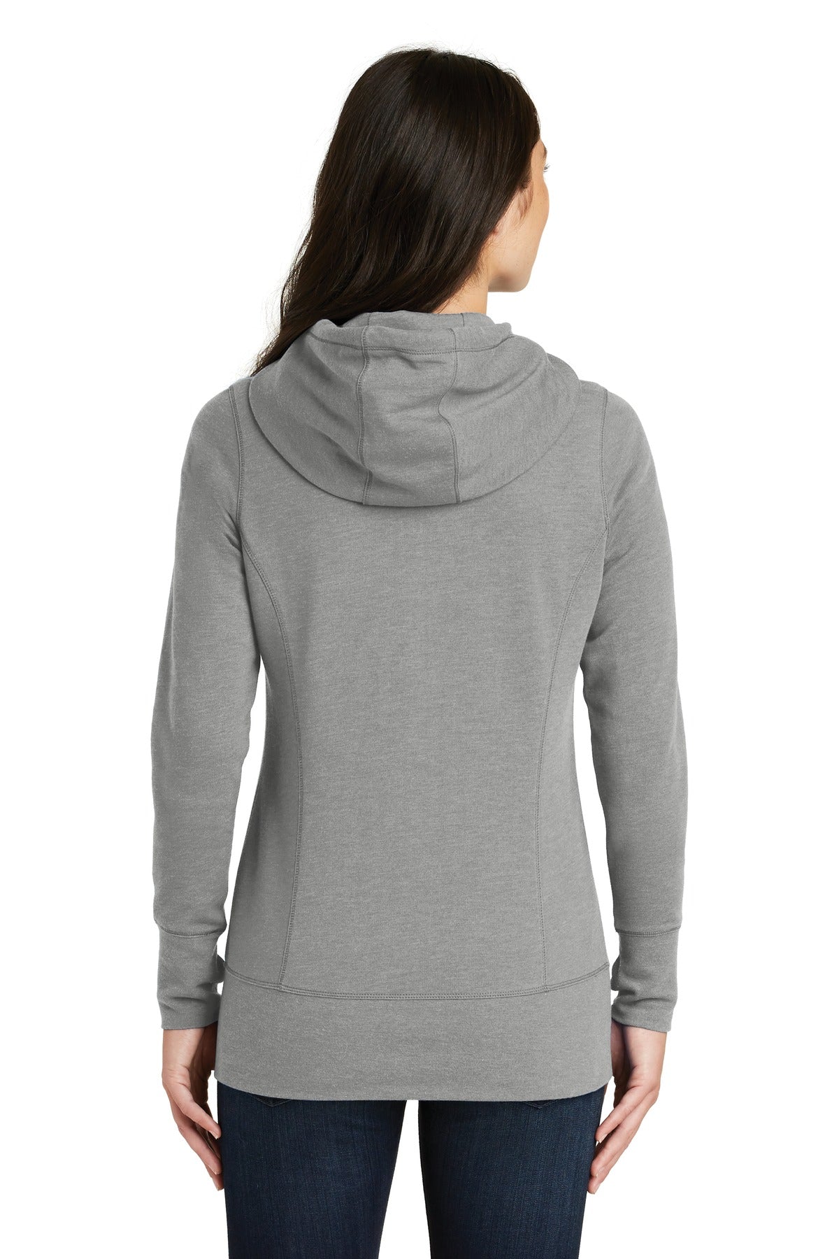 New Era Women's Tri-Blend Fleece Full-Zip Hoodie. LNEA511 Corporate Apparel Sweatshirts & Fleece