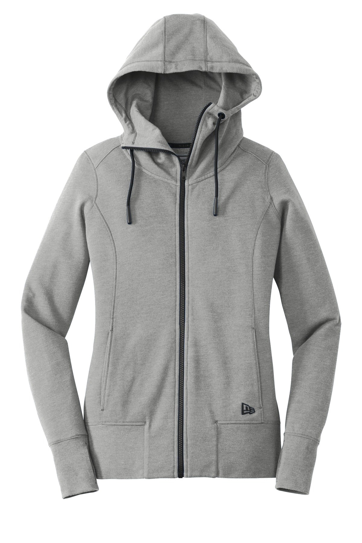 New Era Women's Tri-Blend Fleece Full-Zip Hoodie. LNEA511 Corporate Apparel Sweatshirts & Fleece
