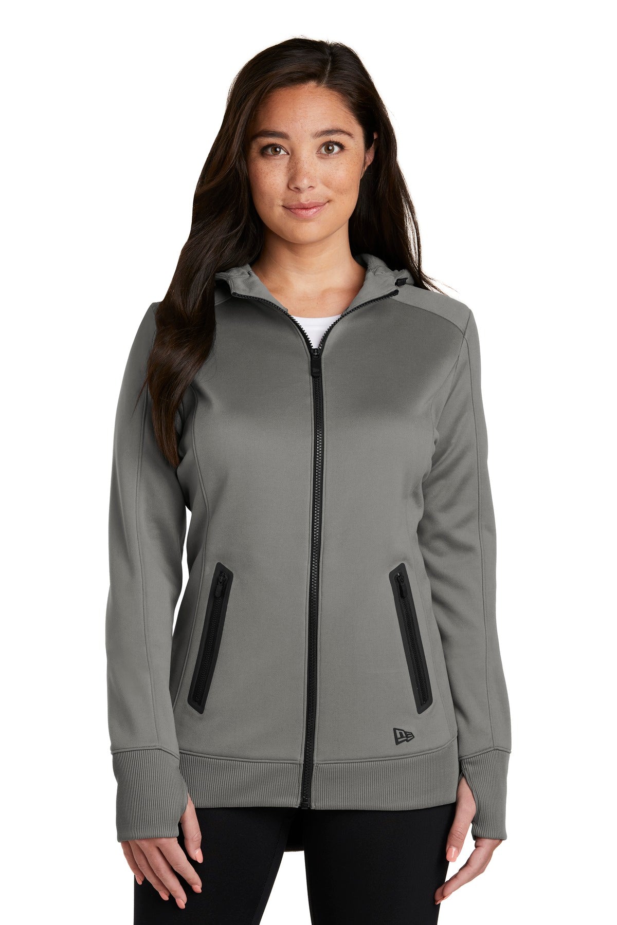 New Era Women's Venue Fleece Full-Zip Hoodie. LNEA522 Corporate Apparel Sweatshirts & Fleece