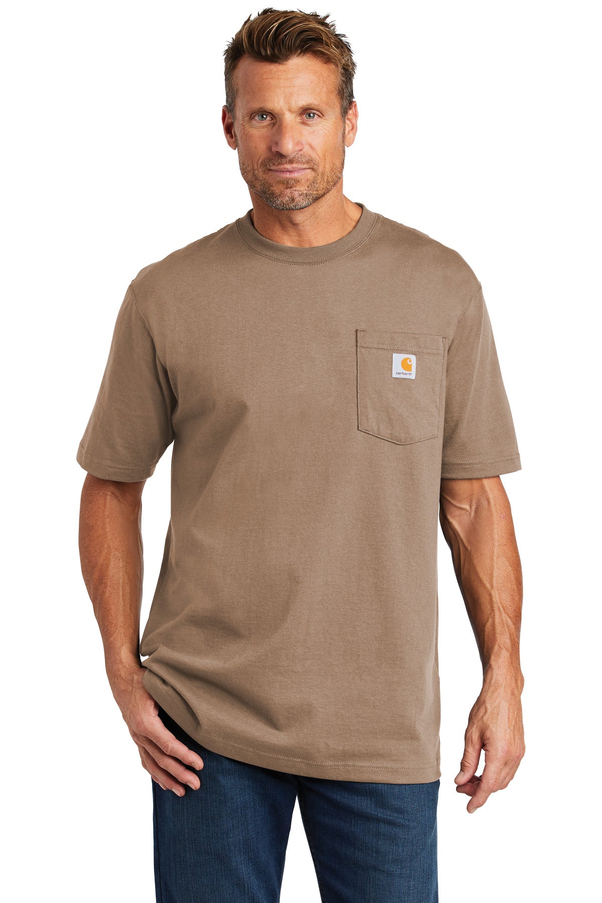 Carhartt Men's Tall Workwear Pocket Short Sleeve T-Shirt CTTK87 Corporate Apparel Shirts & Tops